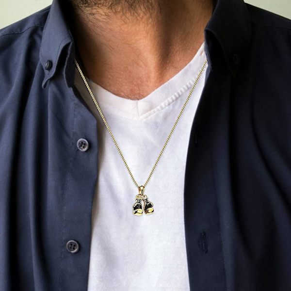 Halskæder til Kvinder Trendy Fine Lagdelte Halskæder Drenge Charm Sports Mode Kæde Stål til Mænd Legering Bokse Titanium Chunky Fine Y-2k- Pige