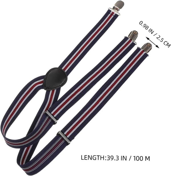2 stk stribede seler elastiske tynde mode kvinder afslappet unisex