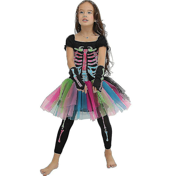 Performance Kostume til Børn, Piger og Kvinder - Gyser, Fantasifuldt Outfit L Kid