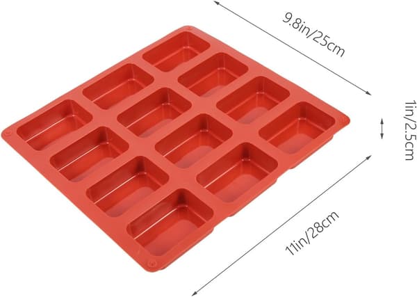 2 stk silikon sjokolade DIY former Non-Stick og solid bakeverktøy for kake, kjeks, pudding