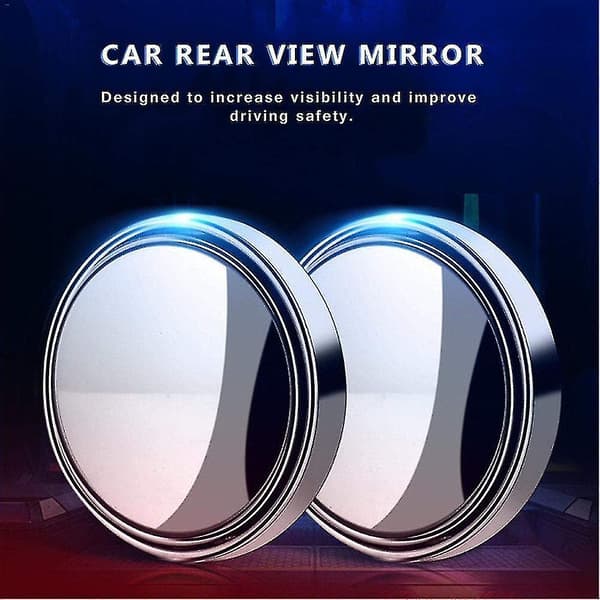 Vidvinkelbackspegel, 2-pack HD-backspeglar för bil 360° Runda backspeglar, vidvinkel