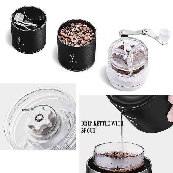 Bærbar Kaffekande Rejsekop Kaffe Kværn
