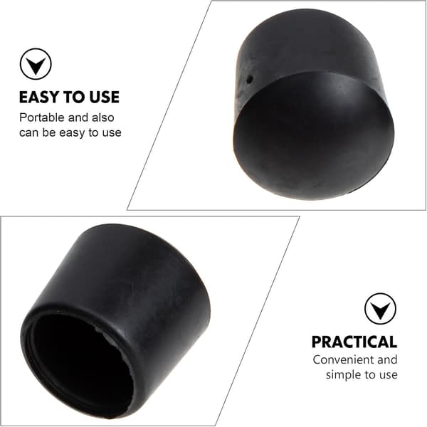 Bordsfotbollsstångsskydd och ändlock 16 mm gummi säkerhetspluggar 16 delar bordsfotbollstillbehör