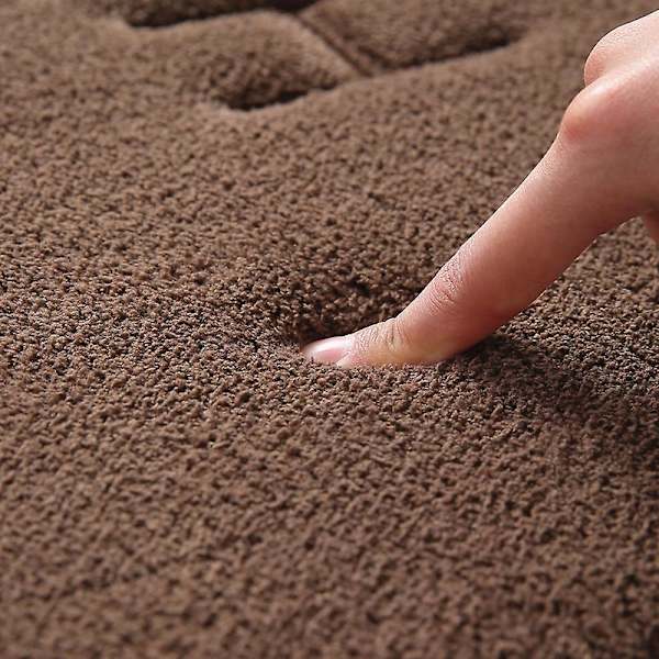 Hukommelsesskum Bademåtte 40*60cm Absorberende Super Blød Blød Antislip Koralsamt Badeværelsesmåtte Dark gray 40*60CM
