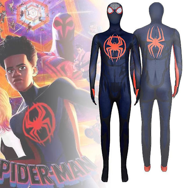 Spider-man: Across The Spider-verse kostume til voksne Morales Jumpsuit Fancy Up Pe 170