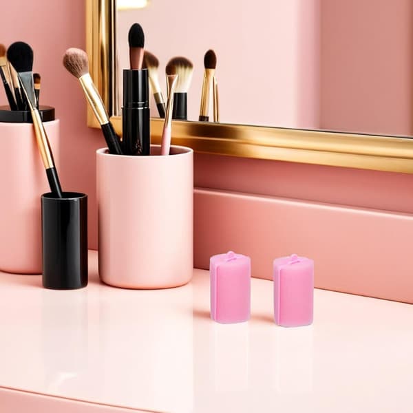 30 st Airy Bangs Curls Sponge Rollers för kvinnors hår, inga värmehårrullar för styling över natten, bekväma