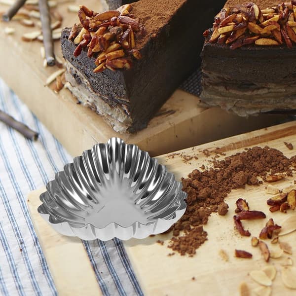 20 stk. æggetærteforme i rustfrit stål budding DIY-forme højkvalitetsmateriale