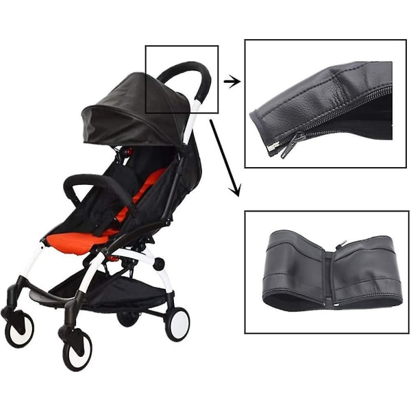 Barnvagnshandtagsöverdrag Barnvagn Tillbehör till baby med blixtlåshandtag