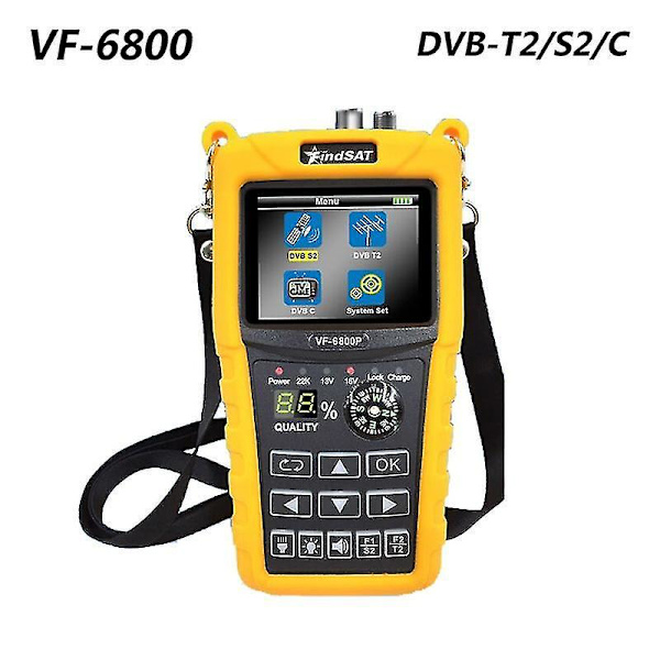 Vf-6800p Satellitfinder Dvb-t2 Dvb-s2 Dvb-c Mätare