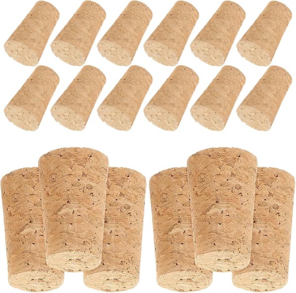 20 st vinkorkar flaskproppar elegant beige trä läckagesäker design bevarar vinkvaliteten