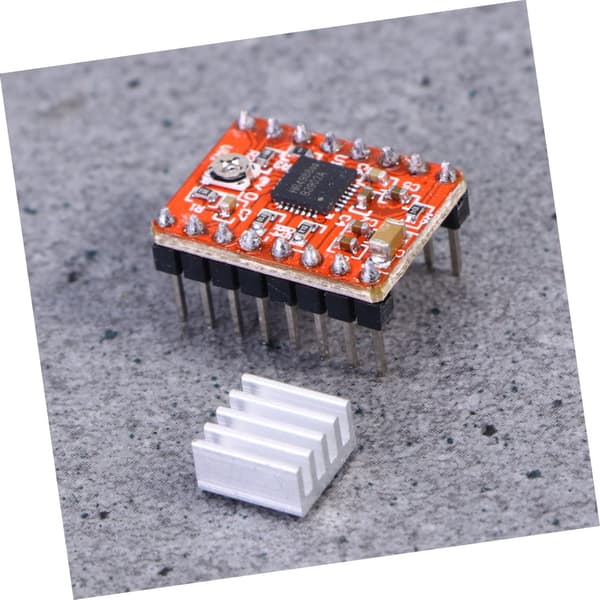 Stepper Motor Driver Modul A4988 med justerbar strøm og termisk nedlukning 3 stk.