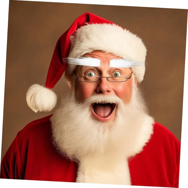 4 st tomteögonbryn för julfestdräkt för festlig förklädnad och julpyssel
