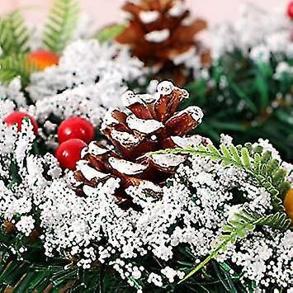 Christmas Wreath Artificial Xmas Furu Wreath Gold Leaves
