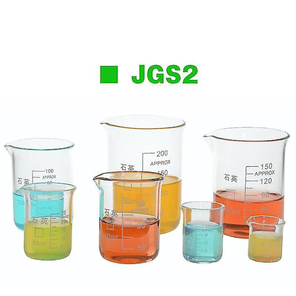 Bägare i kvartsglas JGS2 50-1000ml Laboratoriemätkopp