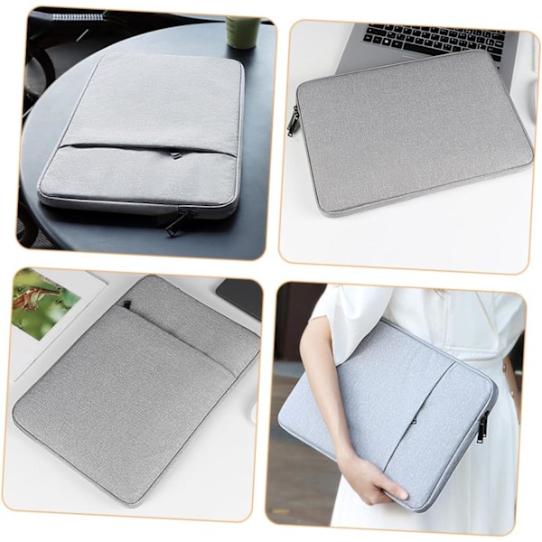 Datorväska Tum Laptop Resefodral Läder Handväska Reptålig Stilren Design