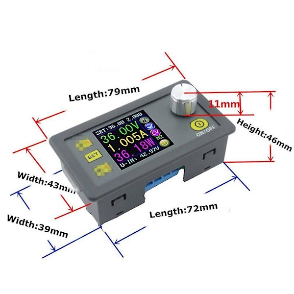 DPS3012 Programmerbar Spänningsreducerande Strömförsörjning Voltmeter