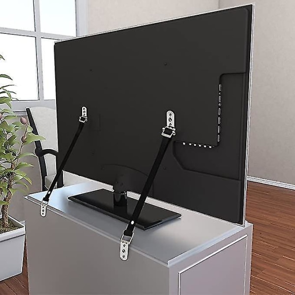 2 st TV-möbler Tippskydd Kraftiga metalldelar