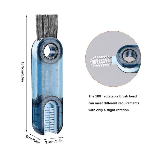 U-formad Mugglock Rengöringsborste 3-i-1 Multifunktionell Bärbar