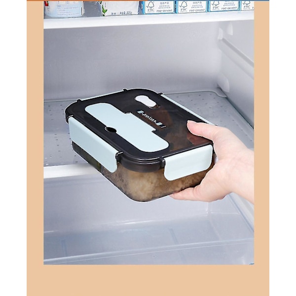 Plastmatboks for lunsj, isolert matbeholder, Bento-boks
