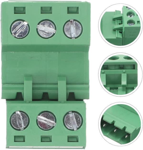 20st Plug-in Kopplingsplintar Lödfria PCB Snabbanslutning för Kabelterminal Elektrisk Distributionspanel