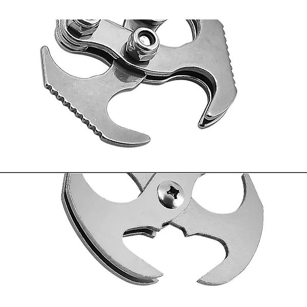 Rustfrit Stål Gravity Hook til Multifunktionel Overlevelse Magnetisk Foldbar Grappling Hook