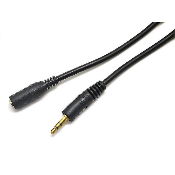 Stereo Mini - Forlengelseskabel 15m 3,5 mm Stereo Mini Forlengelses Audiokabel Lang Kabel Svart
