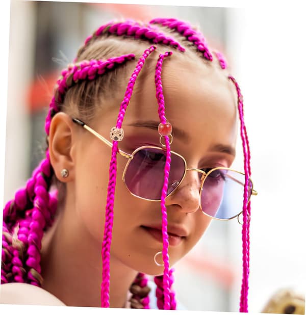 100 st blandade träpärlor för flätor och dreadlocks Dreadlock-tillbehör