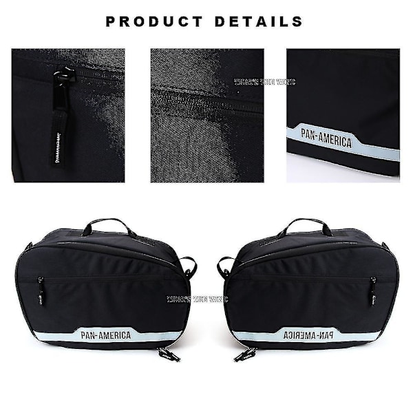 Sidetaskeforinger til Pan America 1250 S Pa1250 1250s 2021 Sport, Topboksforing, Indre Taske, Sadeltaske, Bagageposer side pocket