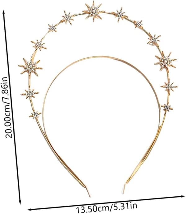 Diamantpannebånd Rhinestone Brudehodeplagg Elegant Bryllupshårtilbehør Glitrende Damehodeplagg for Festanledning