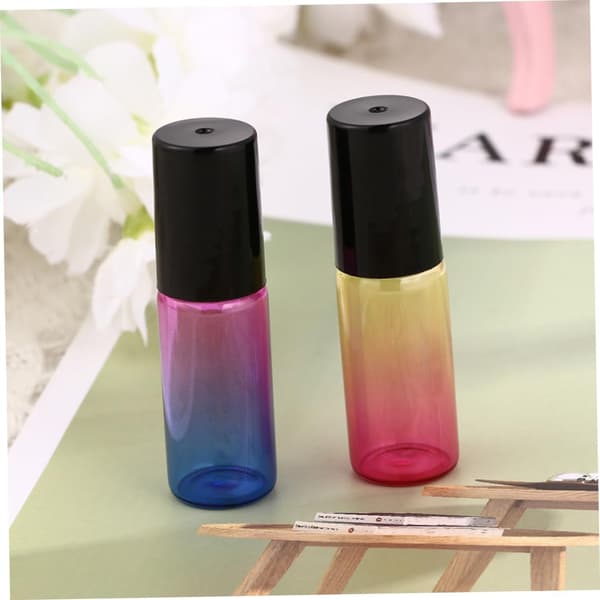 10 st glasrullflaskor Gradient Roller Oils Bärbara för hemresor