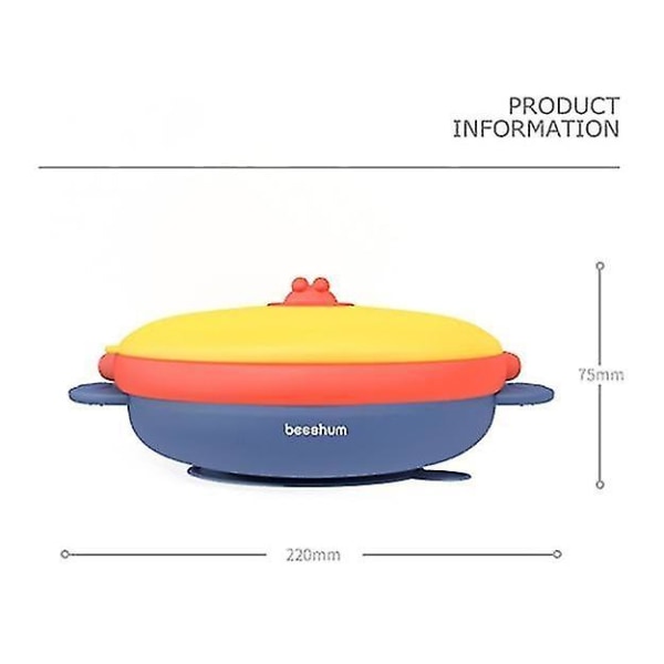 Baby Termisk Matmatingsskål 3 Deler Oppdelingsplate Sterk