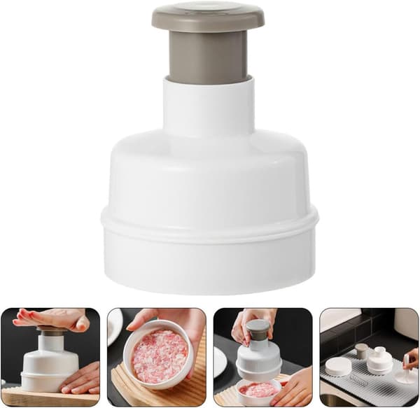 Köttpress Burgerpress Rostfritt Stål Pp Minimalistisk Elegant Design Lätt att Använda Säker