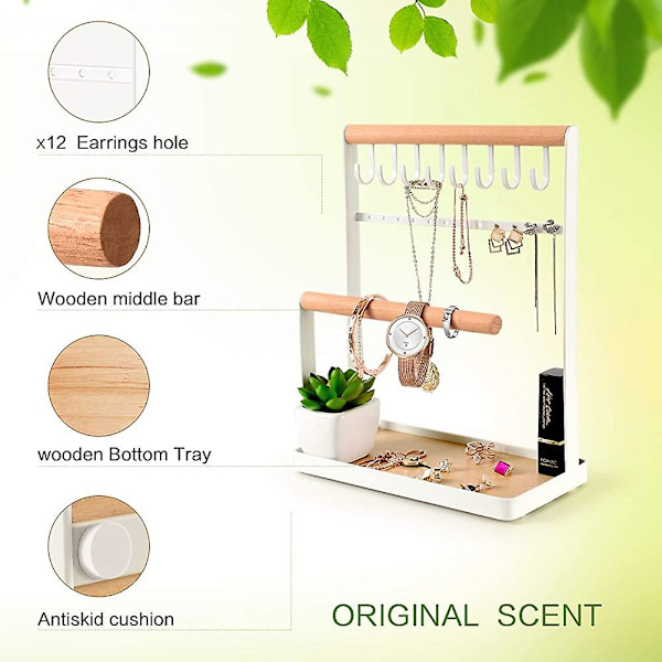 Smykke Stativ Holder. Lagdelt Halskjede Hengende Ring Organizer Ørepynt