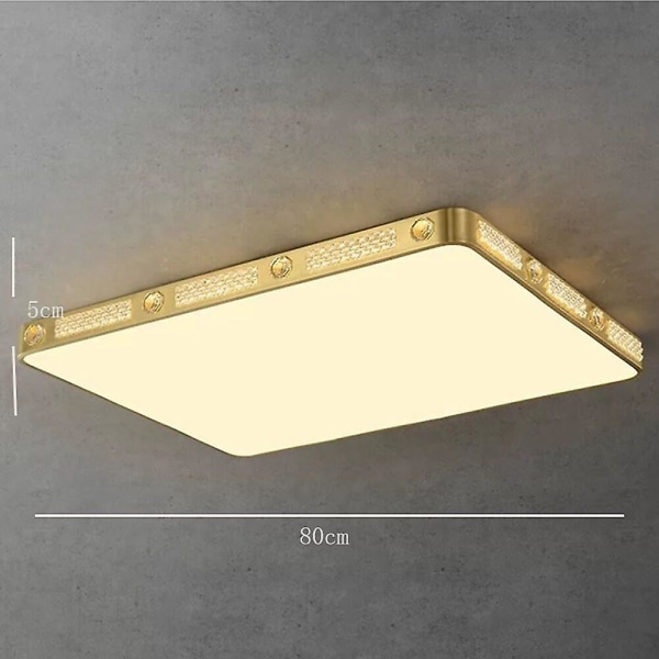 80cm Ø Loftlampe i Kobber Messing Moderne