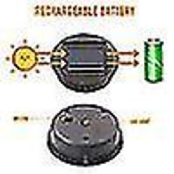 4 stk. Solcellelamper med LED-pærer, Solcelle Topplys Erstatning, LED Solcellepanel Lanterne