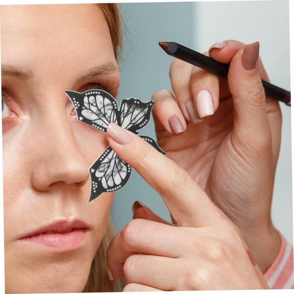 Eyeliner Stencil Sommerfugleformet Makeupværktøj Silikonemateriale til Begyndere