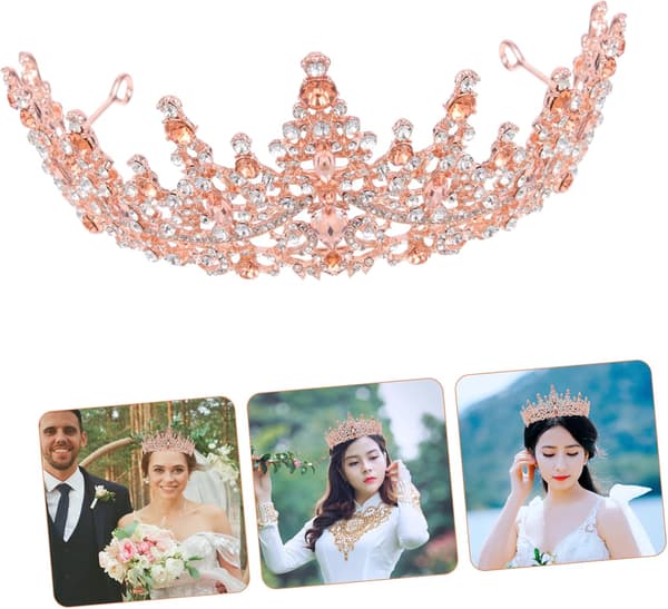 Delikat brudkrona med elegans romantik bröllopsfest tiara