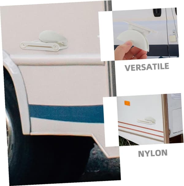 Nylon Husbilsdörrhållare 2st Husbilsdörrspärr Vit för Husbilstillbehör