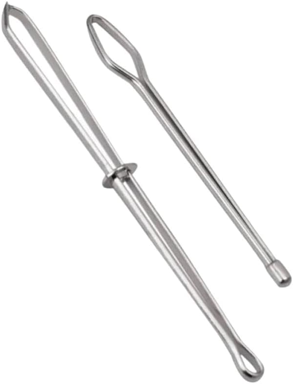 2 st elastiska dragskoklämmor med metallrepsträdare för sömnads-DIY-projekt