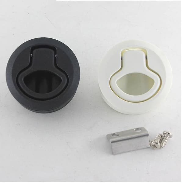 Låsbar Flush Pull Slam Latch Hatch Lås Bådsluse Lås Til Marine Båd Camper Rv Trailer Sort/hvid/blå/rød/grå