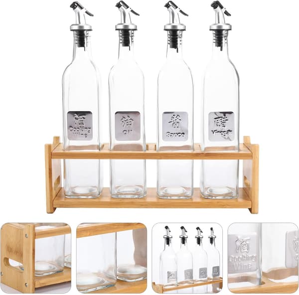 5 st vinäger sojasås kryddflaska köksoljekanna 500 ml