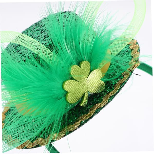 Patrick's Day Damehodebånd med flosshatt Festlig Cosplay-tilbehør