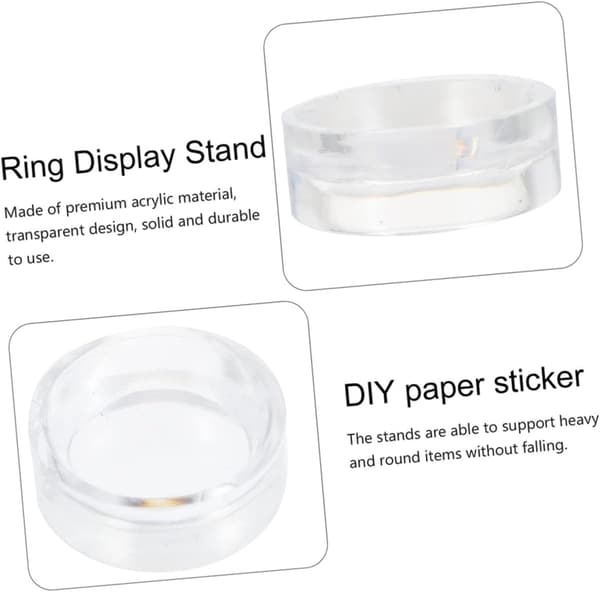 16 sæt akrylring display stand kugle display hylde til softball smykker stand holder til baseball kugler marmor