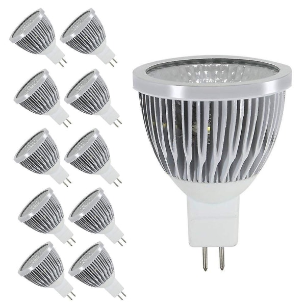 10 stk Dimmbare AC/DC12V MR16 LED-pærer 5W Spotlys