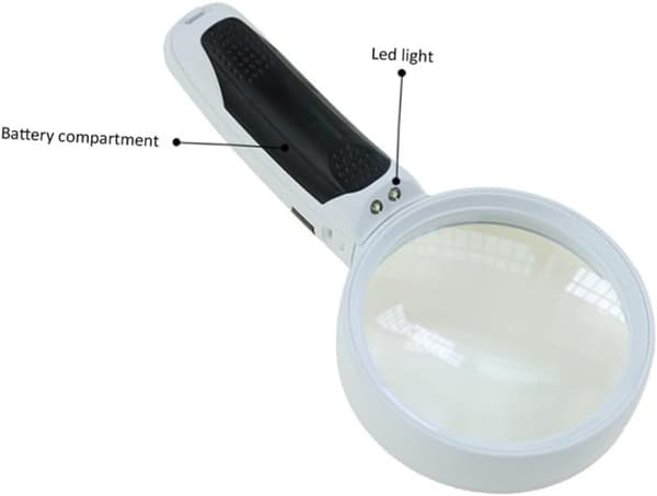 LED-forstørrelsesglas og oplyste linser Håndholdt forstørrelseslys