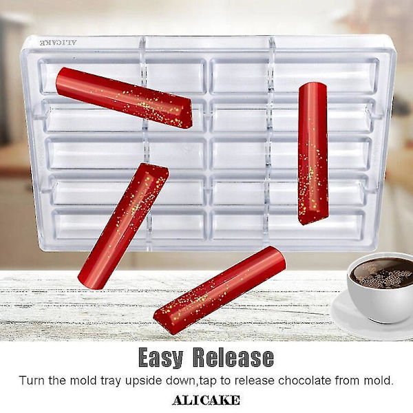 Polycarbonat Chokoladeform Candy Bar Bakke Kageform