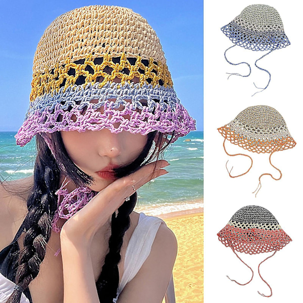 Dame Crochet Spandau Hat Kvinder Udendørs Sport Fisker Hat Til Kvinder Casual Purple