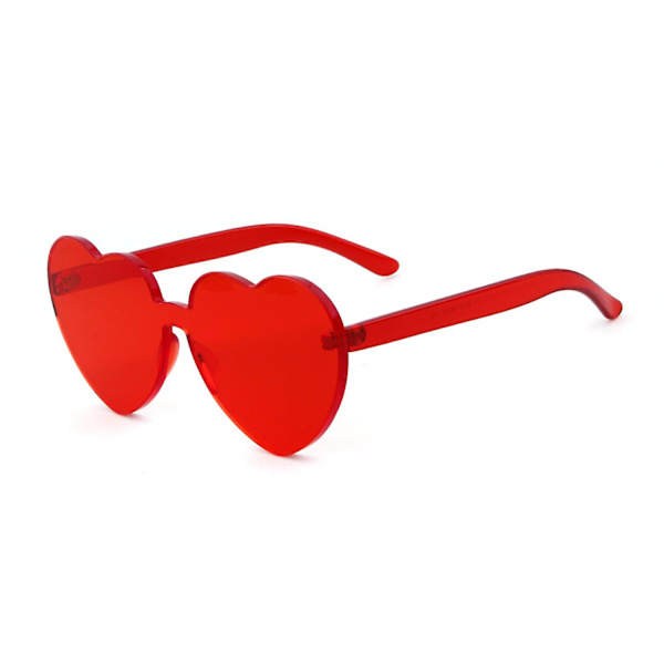 Kehyksettömät Aurinkolasit Love Glasses Läpinäkyvät Yhden Kappaleen Lasit