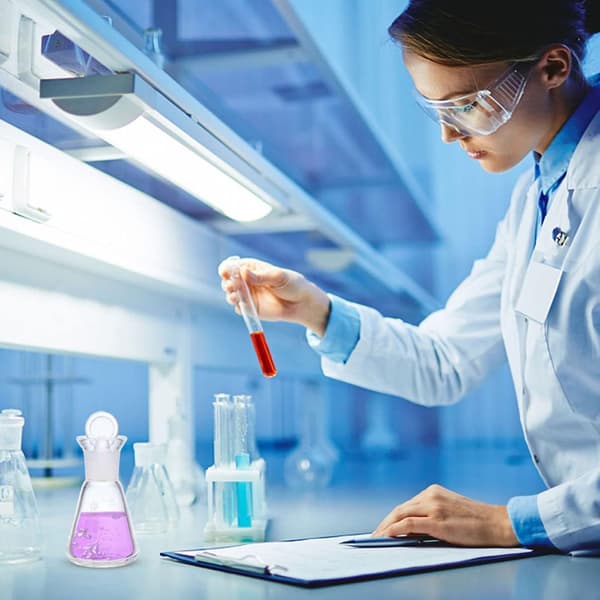 4 stk. glasiodkolbe, skalakolbe til laboratorieforsyning, eksperimenttilbehør