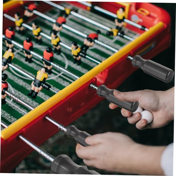 8 stk. sorte fodboldgreb med ergonomisk design lavet af robust TPE og plastik